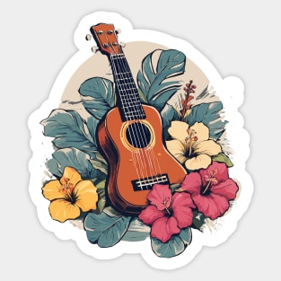 Uke Ukulele Hawaiian Sticker